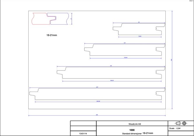 Hovedbilde Accoya Kledning med farge SYSTEM 12, pris pr/m²