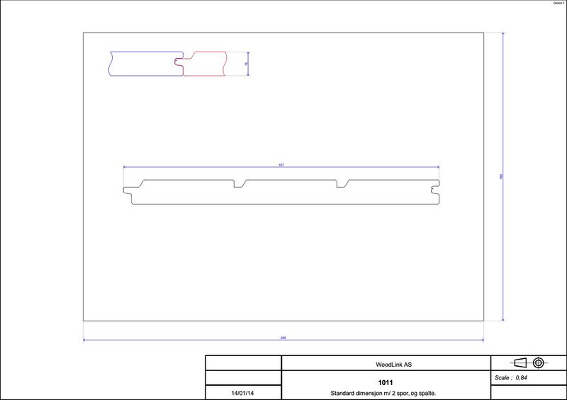 Accoya Kledning med farge SYSTEM 12, pris pr/m²