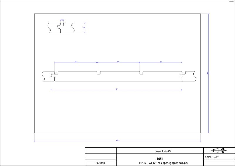 Accoya Kledning med farge SYSTEM 12, pris pr/m²